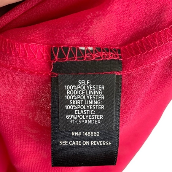 Torrid Babydoll Chiffon Smocked Peplum Ditsy Floral Pink Blouse Top Size 2X - Picture 7 of 8